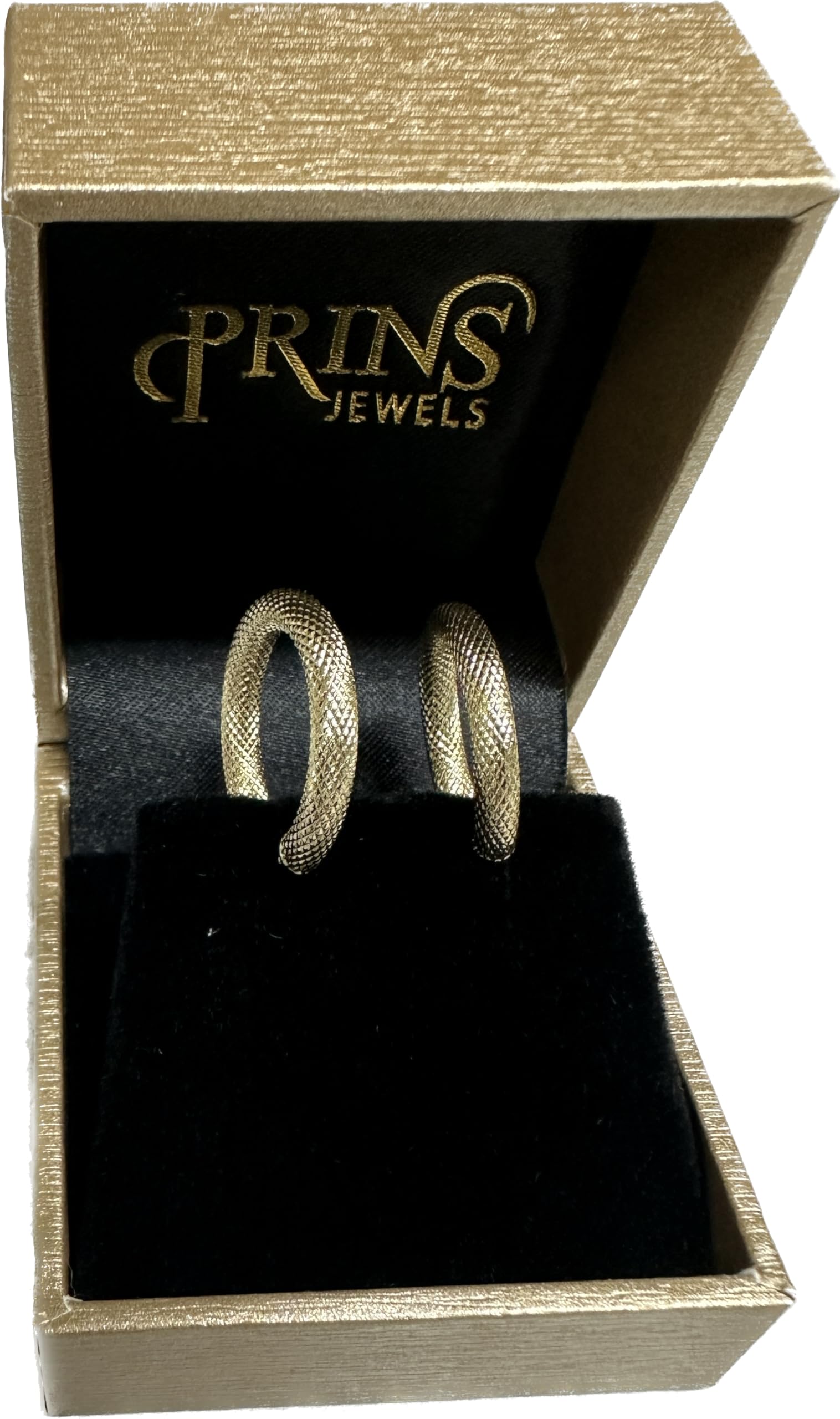 PRINS JEWELS Diamantierte Creolen 14 Karat 585 Gelbgold (20)