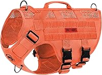 Vista 1 de OneTigris No Pull Tactical Dog Harness for Large Dogs, Mesh Design Breathable Service Dog Vest with Handle, Military Dogs Vest Harness with Molle