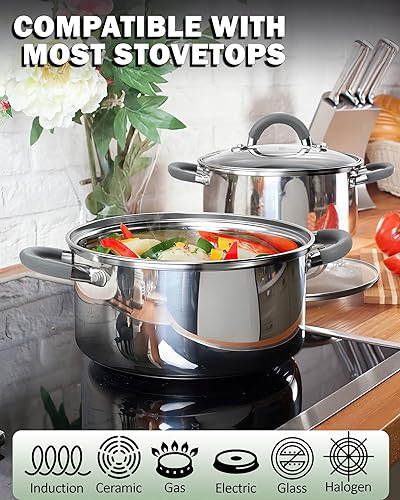 Vista 14 de Cook N Home 12 unidades de acero inoxidable Mango de plata de acero inoxidable