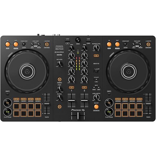 Pioneer DJ DDJ-FLX4 2-deck Rekordbox and Serato DJ Controller - Black