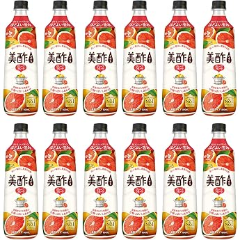 Micho Vinegar Diluted Grapefruit Flavor, 30.4 fl oz 900 ml 12 Bottles