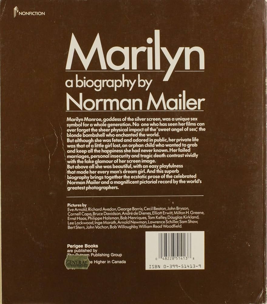 Marilyn: Mailer, Norman: 9780399514135: Amazon.com: Books