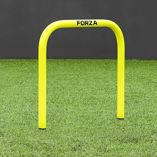 FORZA Soccer Pro - Arcos para pasar, paquete de 4 unidades, césped y 4 G, bases opcionales