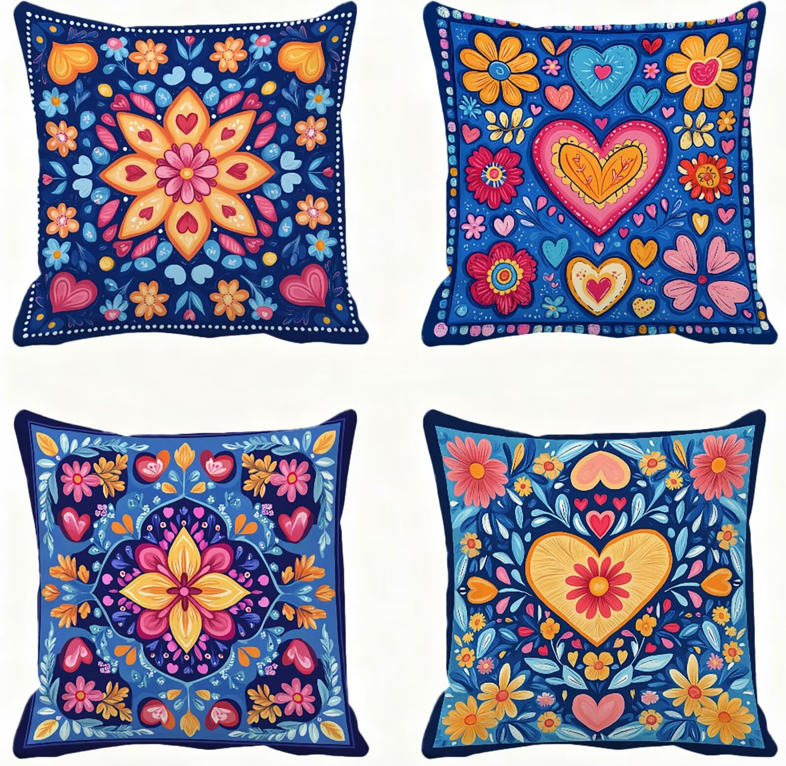 Amarillo Funda Cojin 60x60 Amar Funda Almohada 60x60 Cojines Sofa Súper Suave Fundas Cojines Decorativos Fundas Almohadas 4 Piezas Cervicales y Cuello, para Hogar Sofa Cama Salon Decoracion E - 583