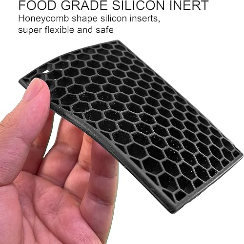 Miniatura 4 de Limpiador de malla de hierro fundido, anillo fino, limpiador de sartén de acero inoxidable 316, silicona integrada con anillos soldados, para