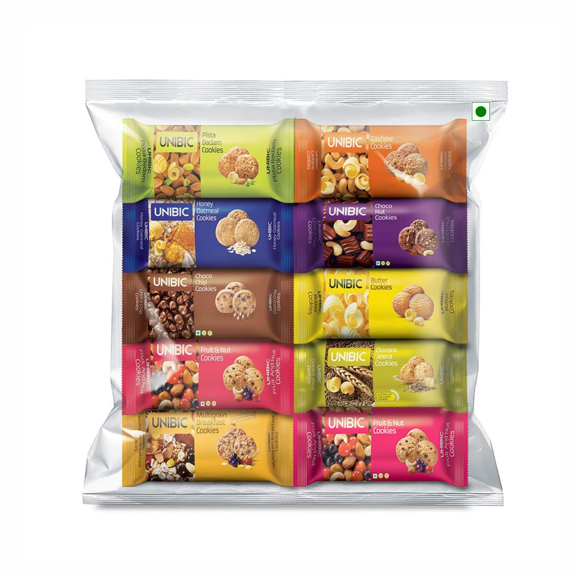 Buy UNIBIC Cookies, Assorted Cookies, 75 g (Pack of 10) Biscuits