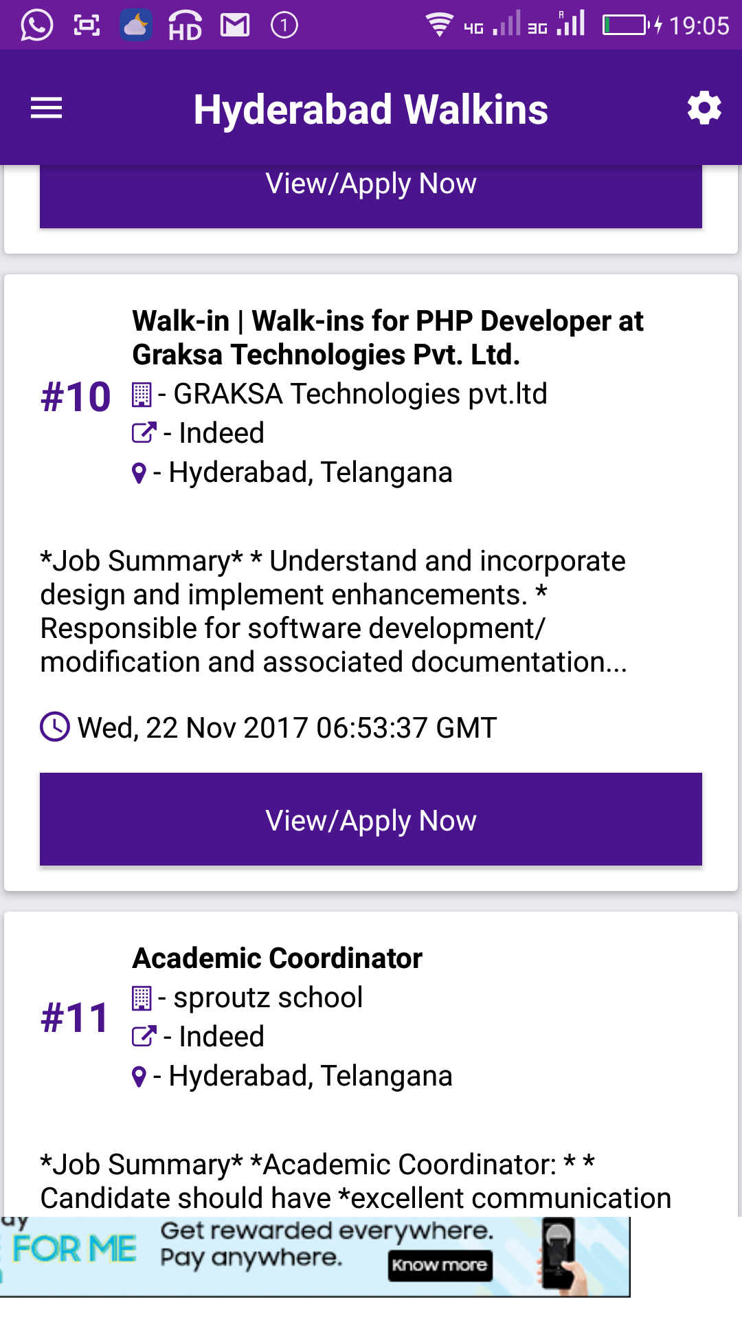 Hyderabad Jobs App Walkins Fresher Jobs Software Jobs and More