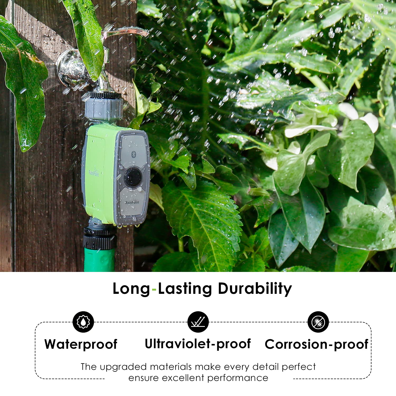Buy RAINPOINT Sprinkler Timer,Bluetooth Water Timer Programmable Smart Hose Faucet Timer with