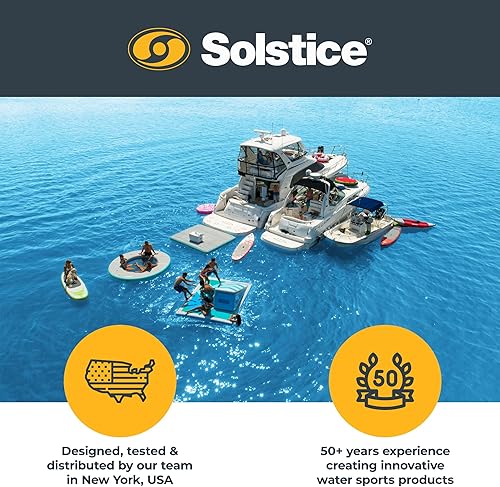 Miniatura 8 de SOLSTICE Tabla Flotante Hinchable para Perros, Rampa de Agua para Barcos y Muelles, Paso de Impulso, Capacidad de 220 lb - Plataforma Flotante para