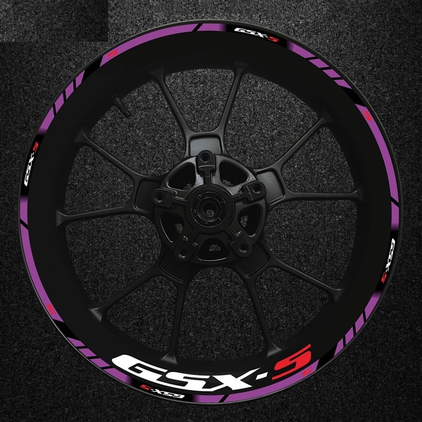 Ujnheq Color4 Motorcycle Rim Decal Decorative Hub Reflective Sticker For Suzuki Gsx-S Gsx-S750 Gsxs1000 750 1000 600 2022(Color4)