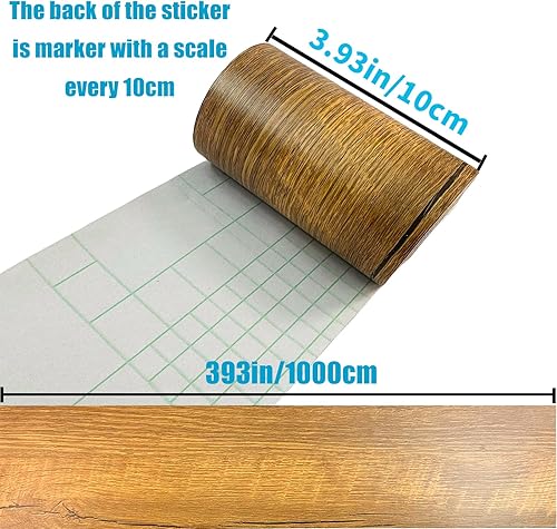 Vista 36 de YESUS Marco de papel tapiz 3D de grano de madera gris oscuro de 3.93 pies (32.8 ft), extraíble, PVC, impermeable, para despegar y pegar, adhesivo