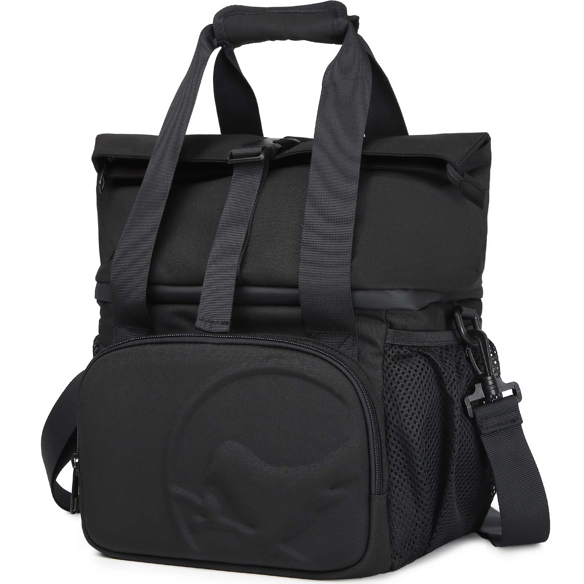 SUNNY BIRD Dual Compartment Lunch Bag Insulated Lunch Box for Women and Men Black 01