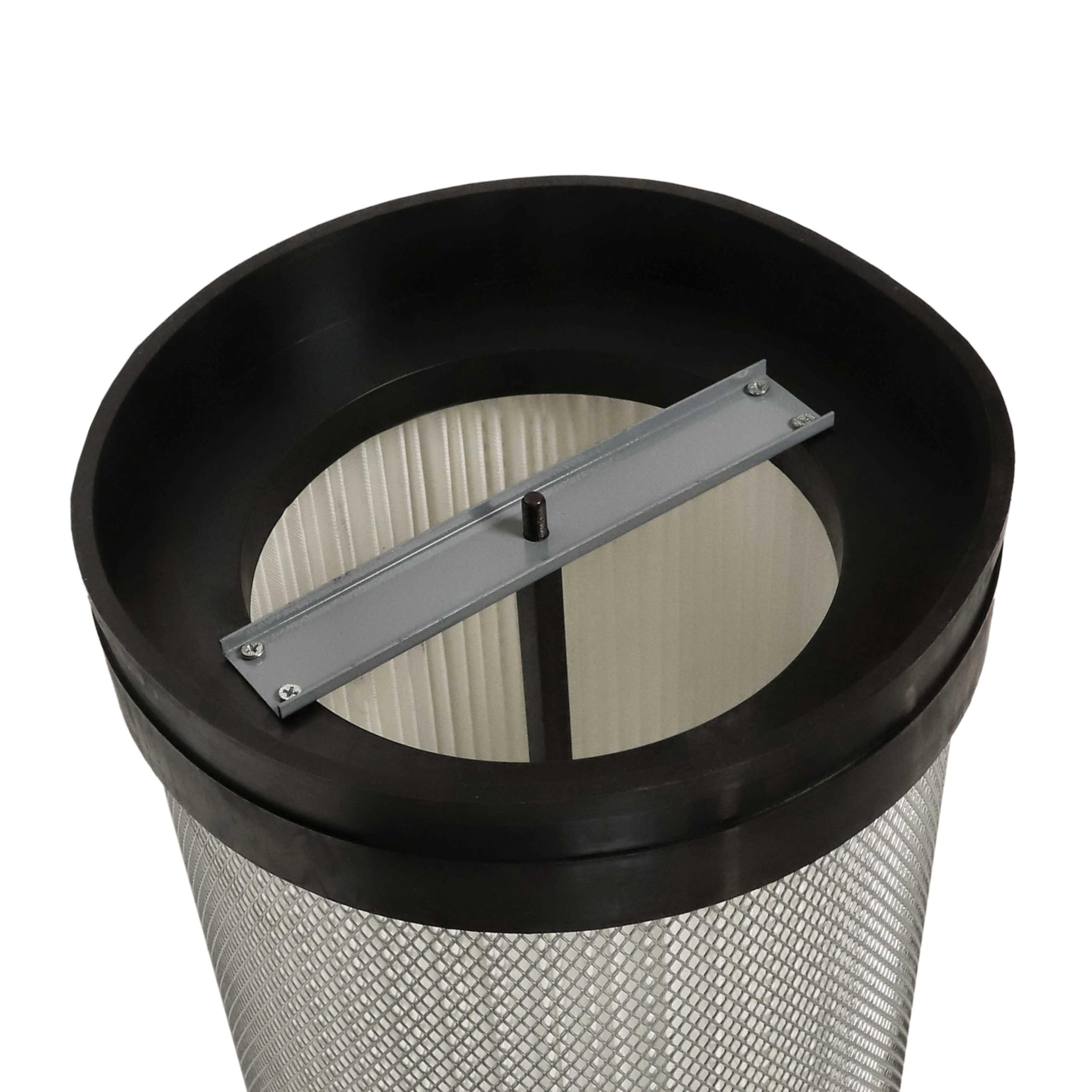 vhbw Feinstaubfilter kompatibel mit Holzmann ABS850 Absauganlage | Feinstaub-Filterpatrone mit Reinigungsbürste