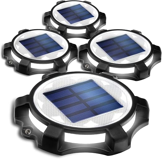 Amazon Siedinlar デッキライト ソーラーライト 埋め込み式 4個セット 屋外 防水 2色切替式 Led ガーデ 駐車場 玄関 階段 足元 芝生 園芸 光センサー 夜間自動点灯 太陽光発電 おしゃれ 地中埋込型ライト