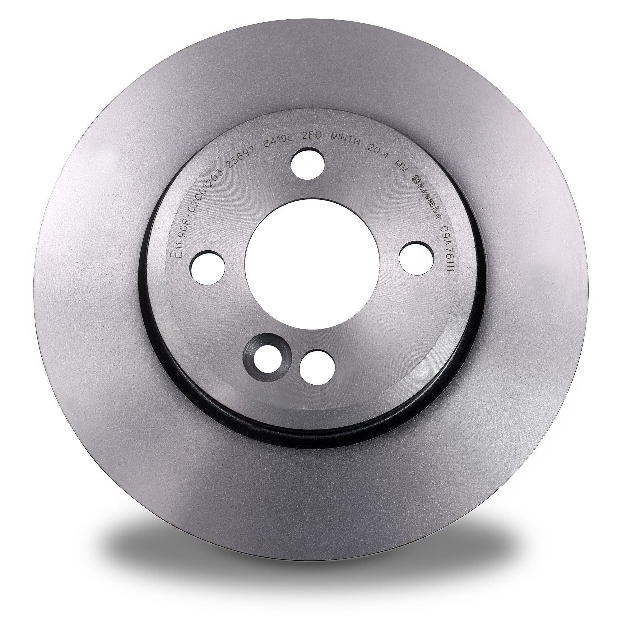 BREMBO Coated Disc Line Bremsenset Vorderachse inkl. Bremsscheiben Vorne Ø 280 mm Belüftet und Bremsbeläge Vorne + Verschleißkontakt Kompatibel mit MINI (R56) (R57) (R55) (R55) (R58) (R59)