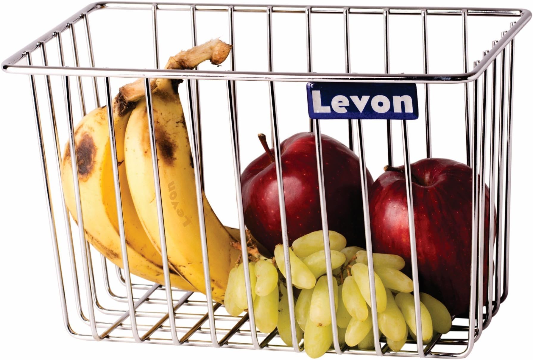 Levon Stainless Steel Handy Basket For Kitchen | Multipurpose Basket For Fruits & Vegetables - Size (150 X 250 X 155 mm)