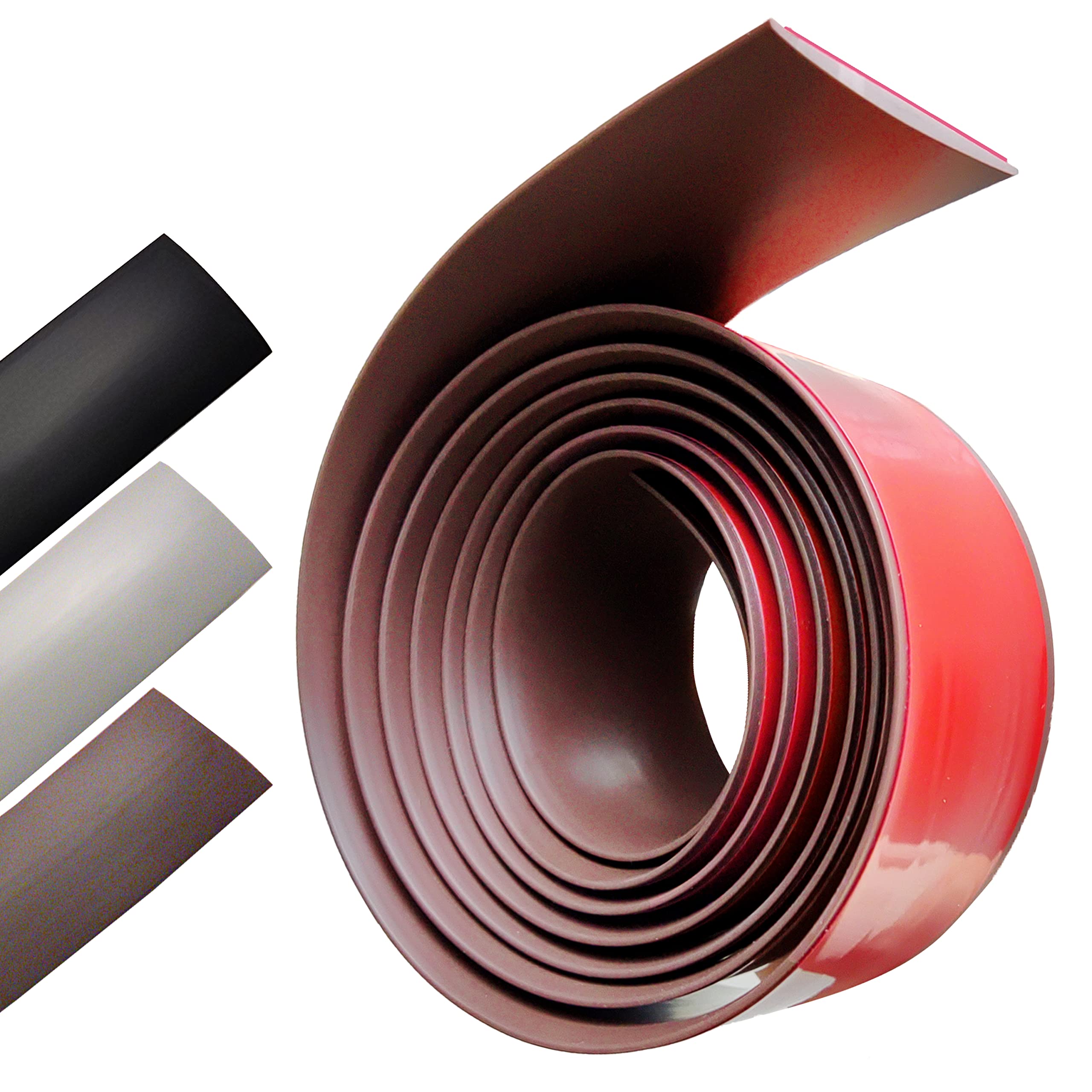 Floor Transition Strip Self-Adhesive Cover Strips Threshold Repair Floor Gap Vinyl Flooring Transitions Laminate Floor Flat Divider Strip Minimalism Oak Wood Grain Design 78.7in (4cm, Pure Brown)