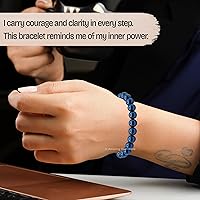 Vista 33 de Amazing Gemstone Crystal Bracelet for Women Men's Gifts - Protection Healing Crystal Bracelet - 8mm Gemstone Beaded Adjustable Bracelet Pulseras