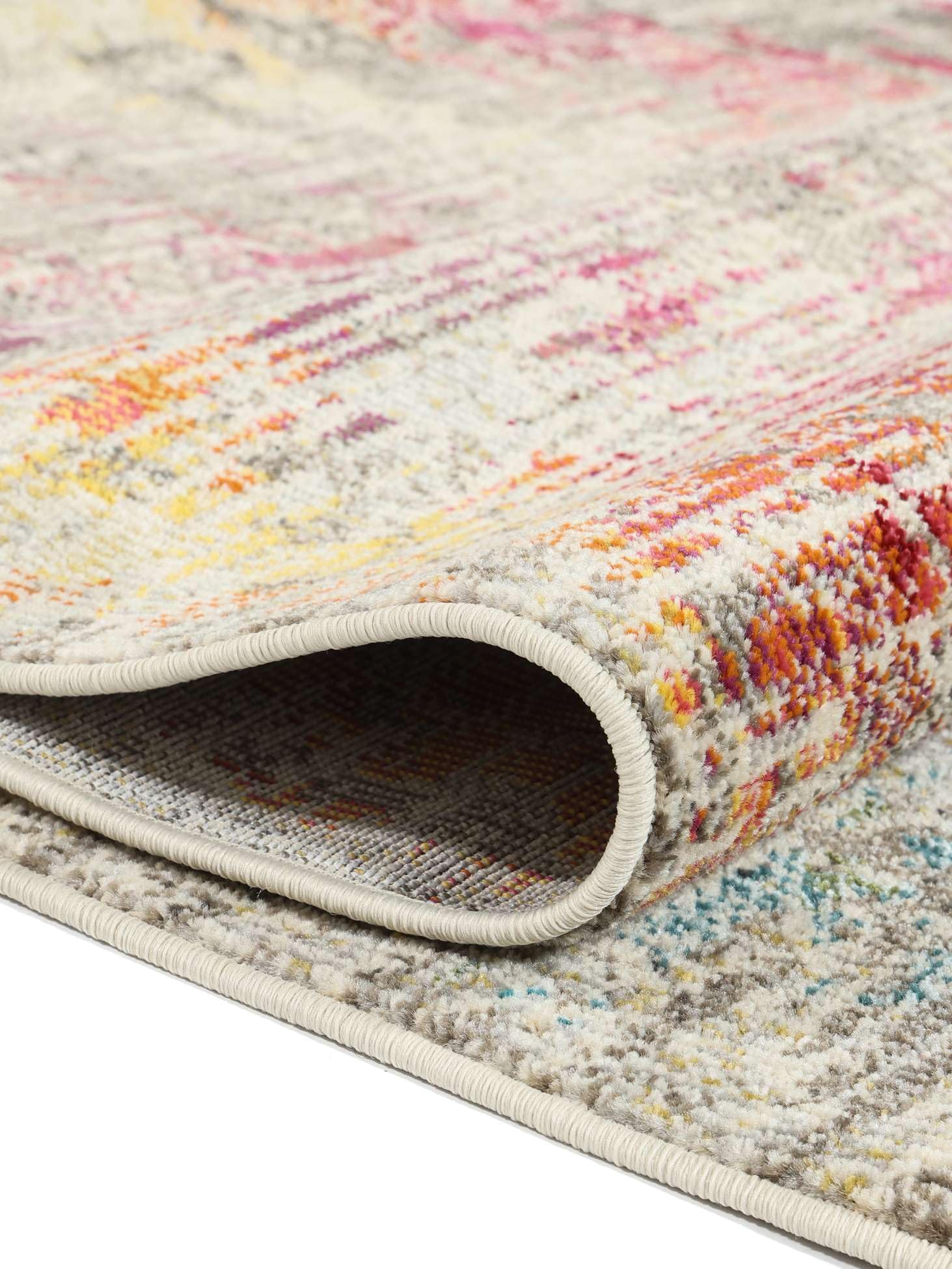 RugVista Monet Tappeto, 160 x 230 cm, Multicolore | Moderni, Rettangolare, Pelo medio, Lavabile solo a secco, Oeko-Tex 100, Soggiorno, Sala da pranzo, Camera da letto, Cucina