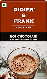 Didier & Frank Hot Drinking Chocolate with Dark Chocolate Buttons 200g (Drink Hot or Cold Milk Shake)