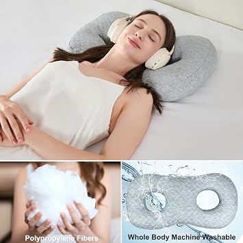 Ear Piercing Pillow for Side Sleepers