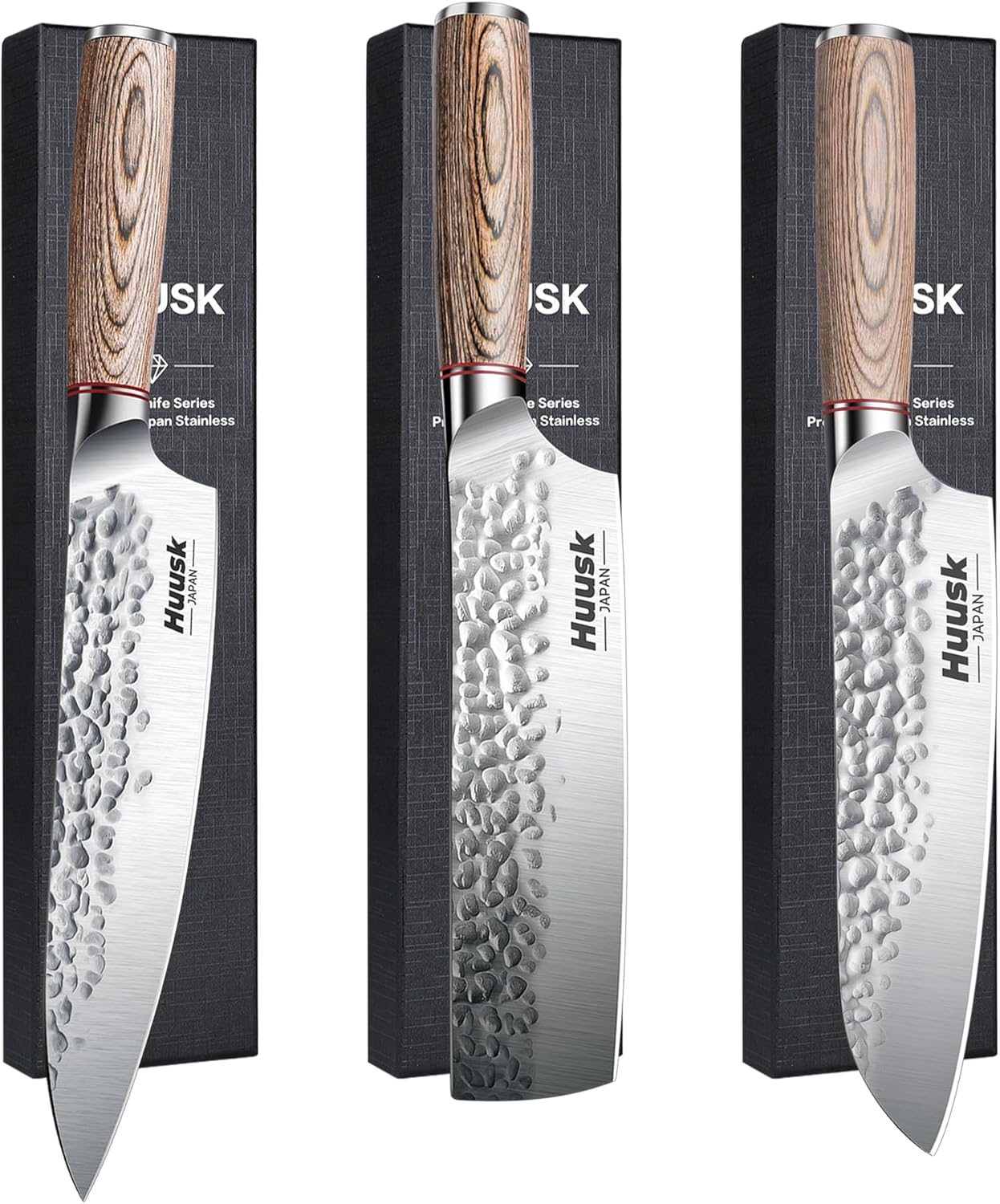 Huusk Japan Knife Set 8inch Chef Knife and 7Inch