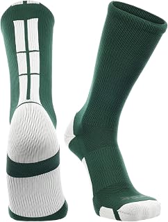TCK Baseline Crew Athletic Socks for Basketball, Football & Sports – Moisture Wicking & Cushioned