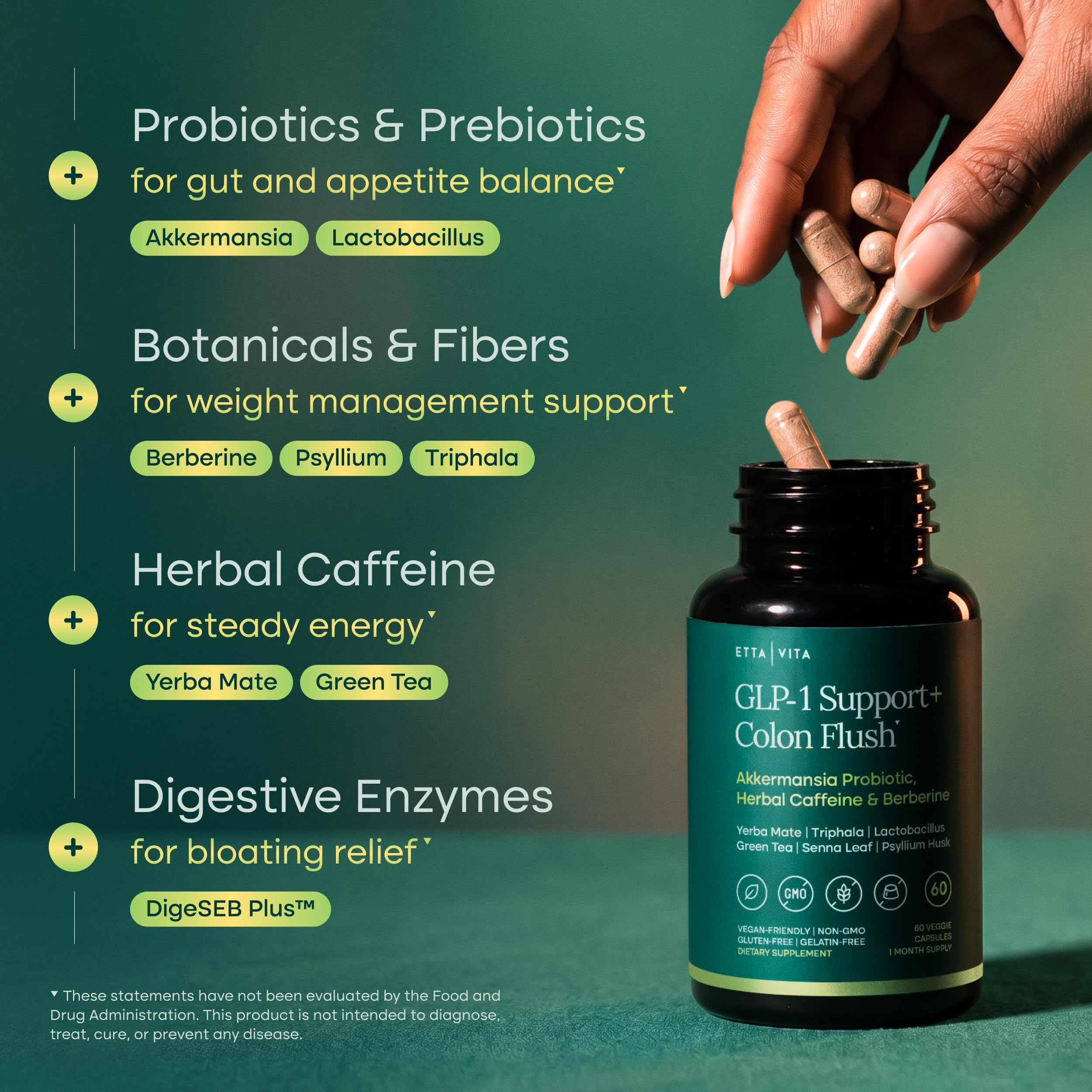GLP-1 Colon Cleanse Supplement, Berberine, GLP-1 for Weight Loss Management — Amazon image 3