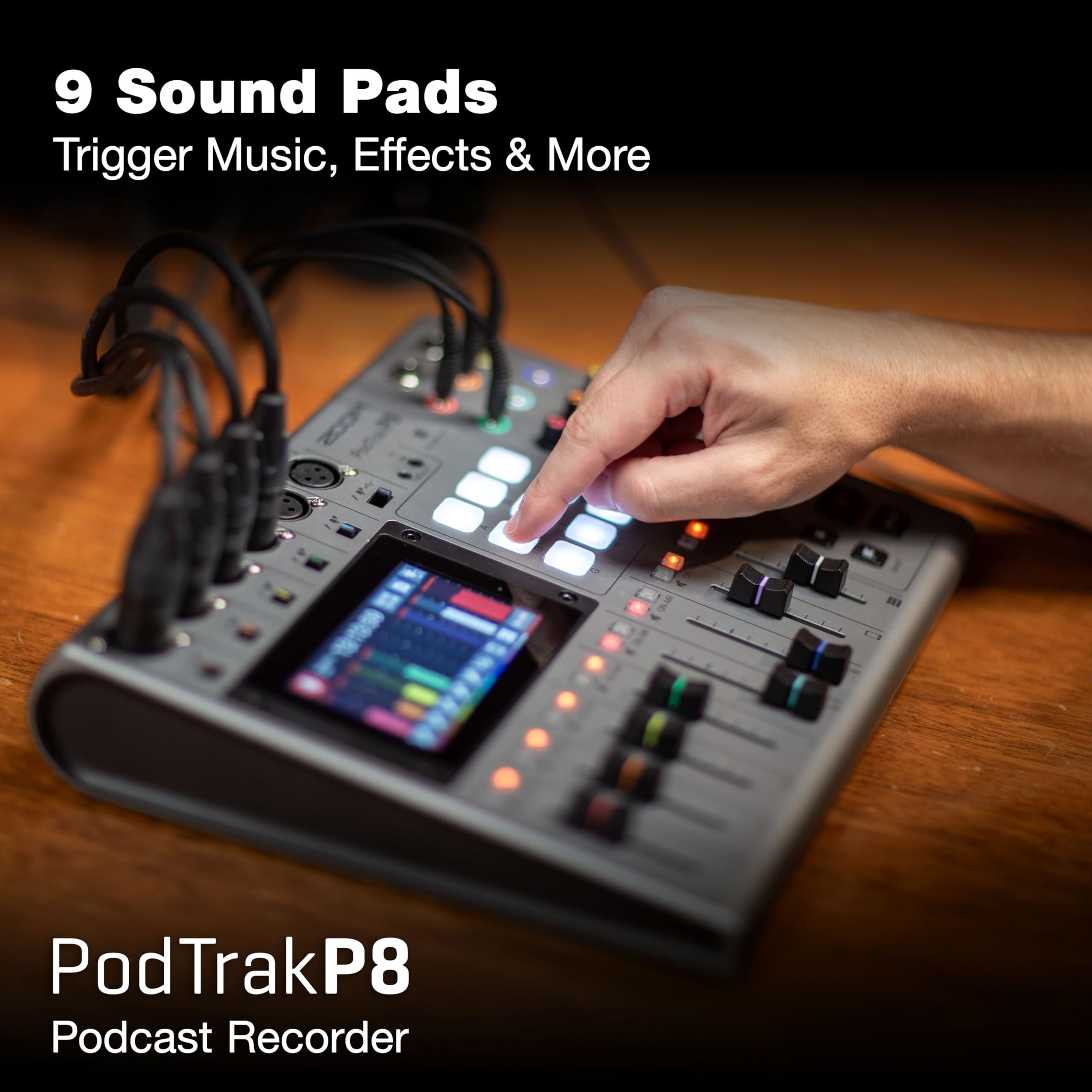 Amazon.com: Zoom PodTrak P8 Podcast Recorder with 6 XLR Inputs, 6