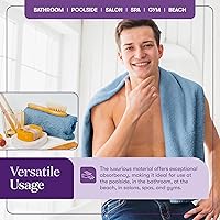 Vista 7 de TowelSelections Toallas suaves y absorbentes de algodón para baño, hotel, ducha, spa, gimnasio, toalla de baño, toalla de mano, 2 toallas pequeñas