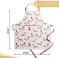 Vista 259 de Maison d' Hermine Delantal 100% de algodón para mujeres con bolsillo de cocina delantal de chef para hombres, decoración de Pascua