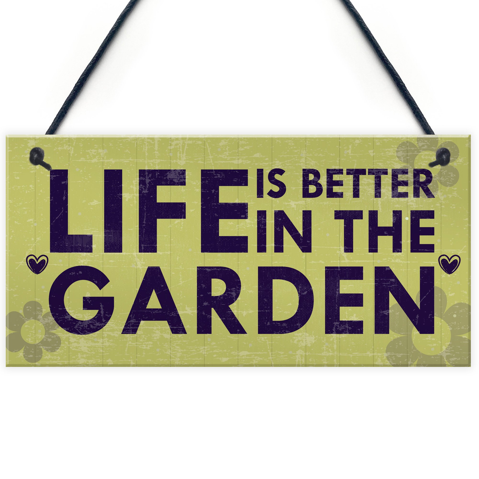 Red Ocean Outdoor Garden Sign SummerHouse Garden Shed Plaque Gardening Gift For Mum Nan