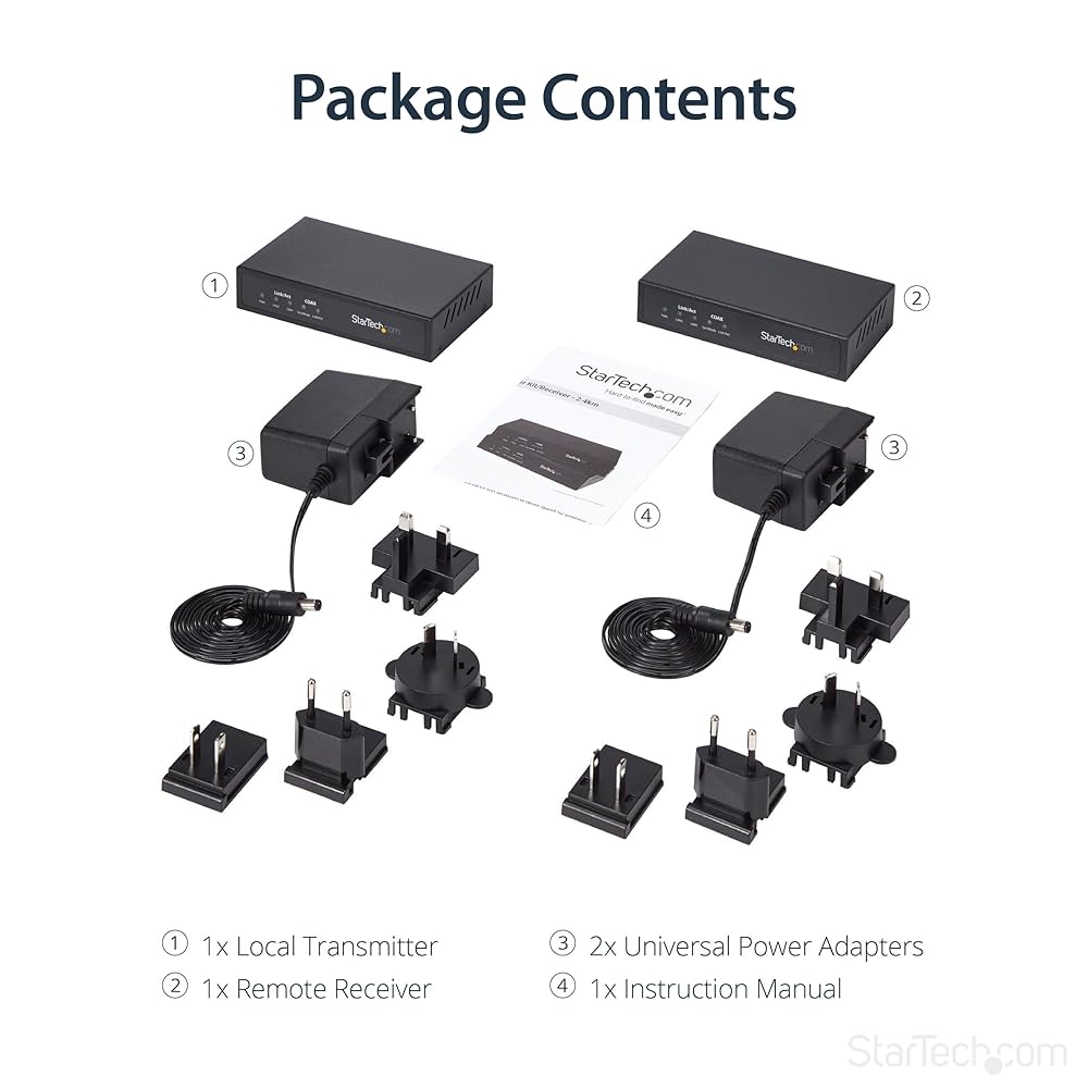 その他 StarTech.com  EOC1110K Amazon.co.jp: StarTech.com EOC1110K Gigabit Ethernet Coaxial