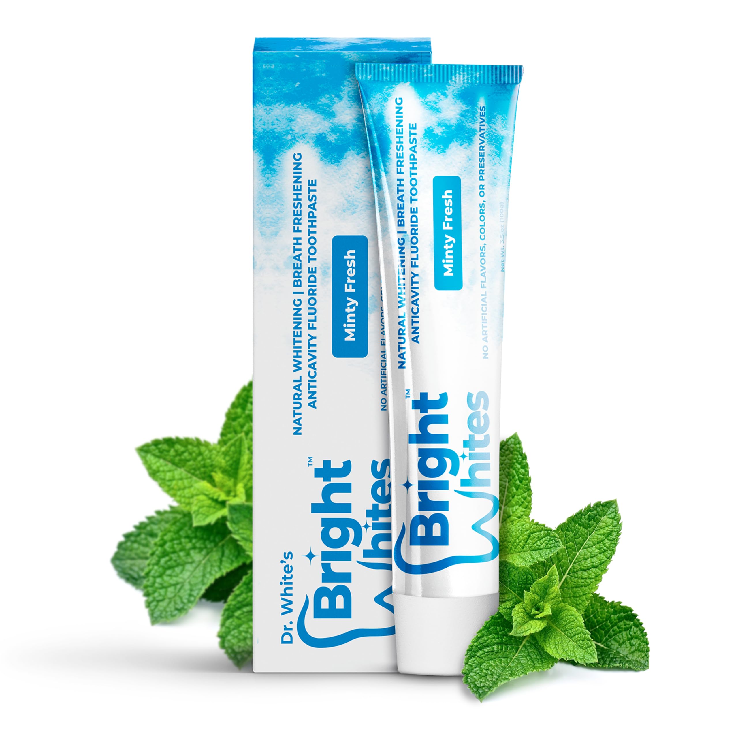 Anticavity Fluoride Toothpaste with Xylitol and Silica, Dentist Recommended for Adults & Kids' Oral Care - Whitening, Antiplaque, SLS Free, Enamel Protection (Minty Fresh)