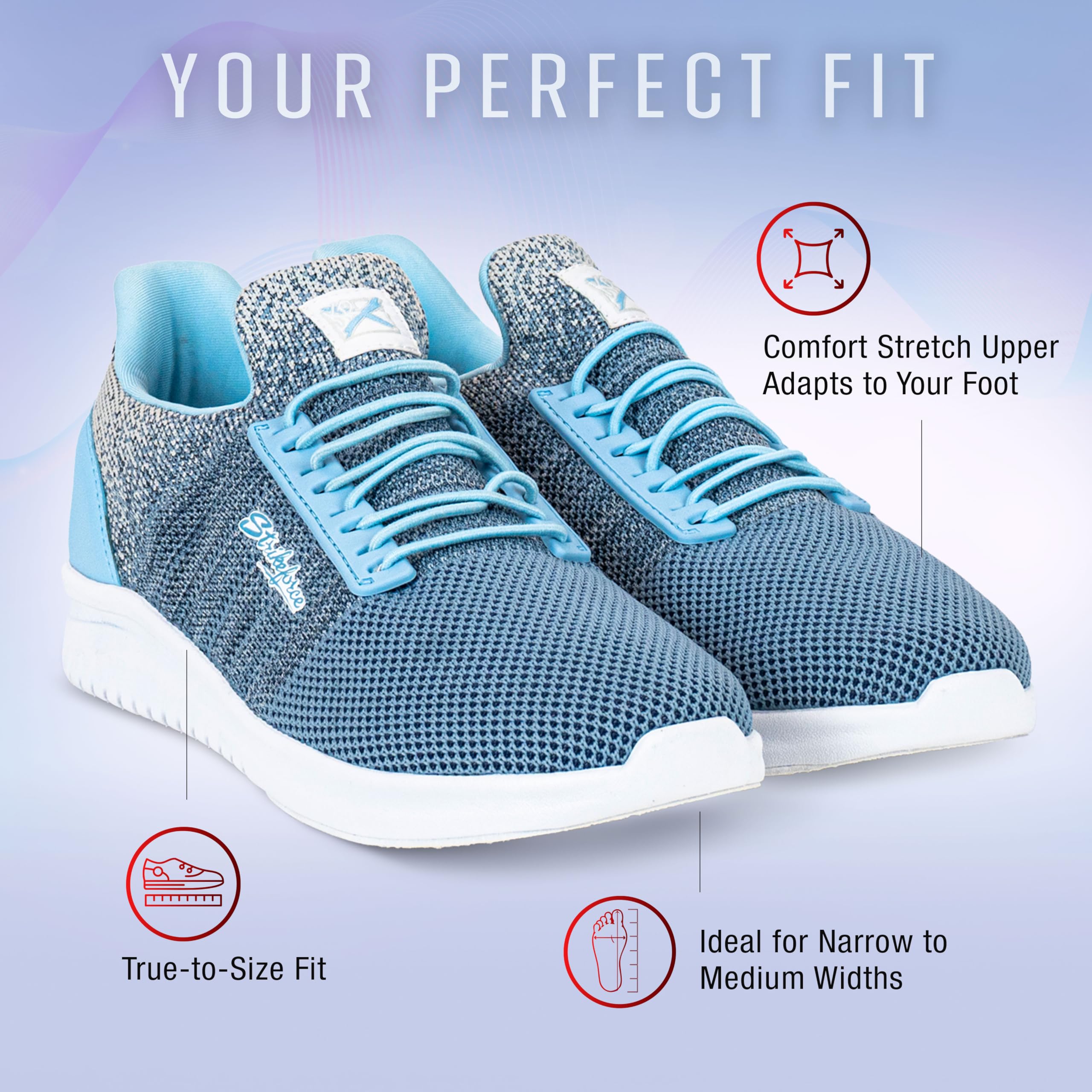 KR Strikeforce Rhythm Damen Athletic Bowlingschuh