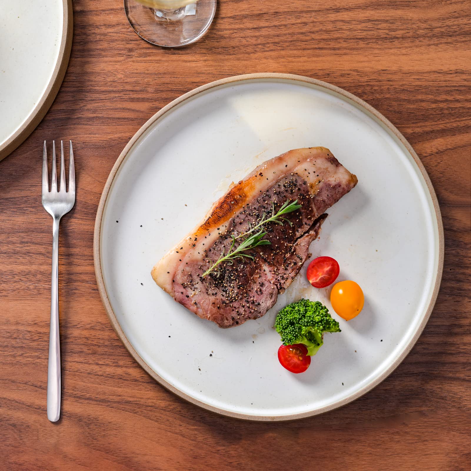 Platos llanos de cerámica, platos de porcelana blanca de 10 pulgadas, plato de cena de carne, platos de porcelana de cocina para ensalada, pasta, postre, microondas y lavavajillas