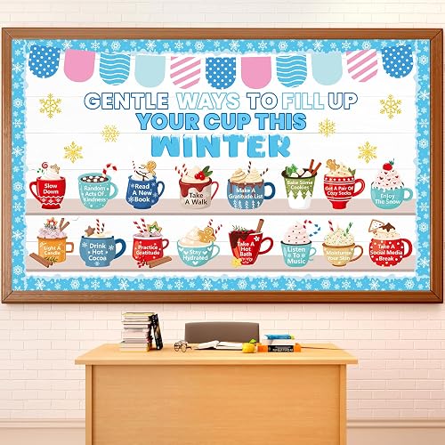 Winter Mental Health Bulletin Board Decoration Holiday Bulletin Board Hot
