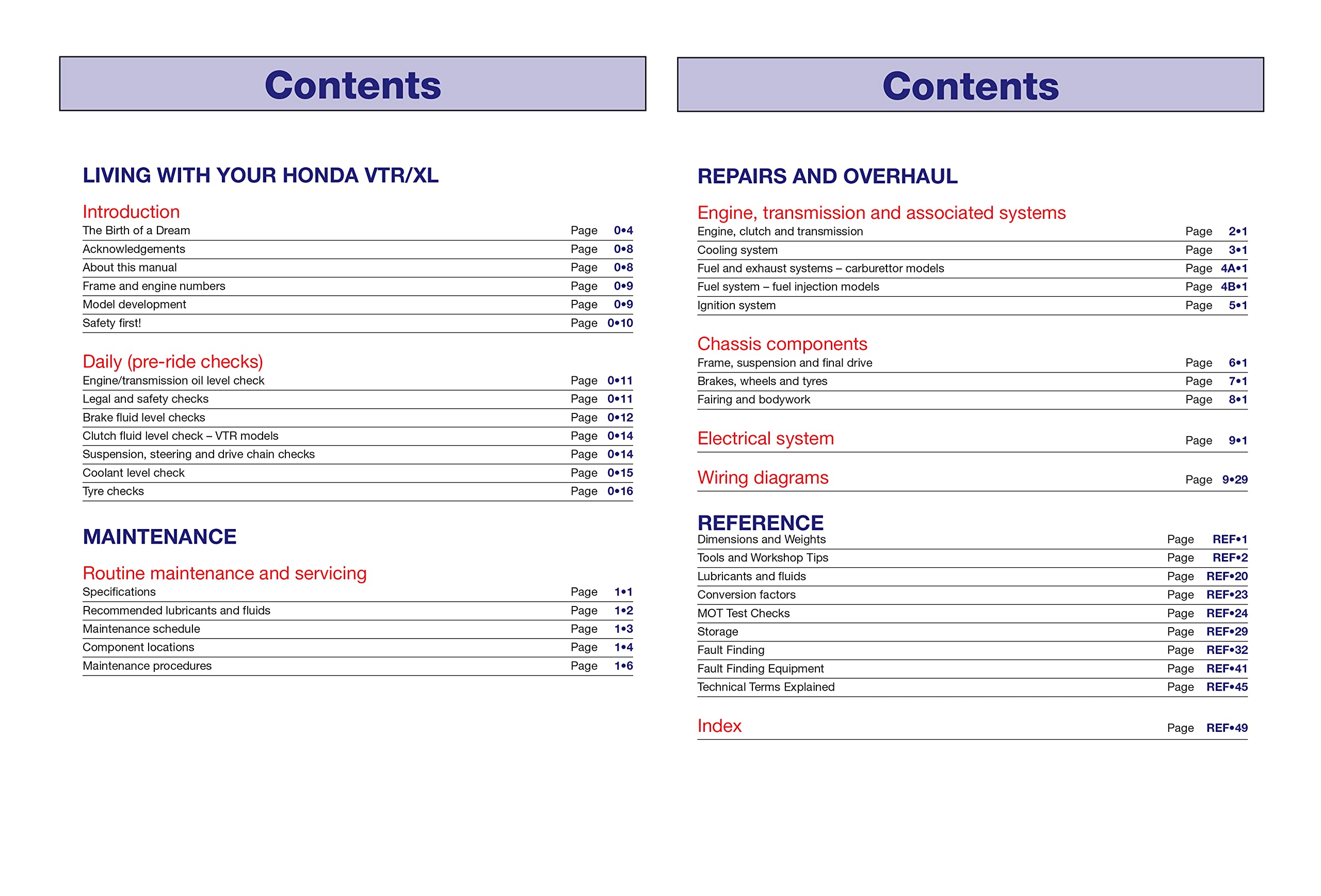 Honda VTR1000F (Firestorm, Superhawk) (97 - 08) & Xl1000V (Varadero) (99 - 08): 1997 to 2008 (Haynes Service & Repair Manual)