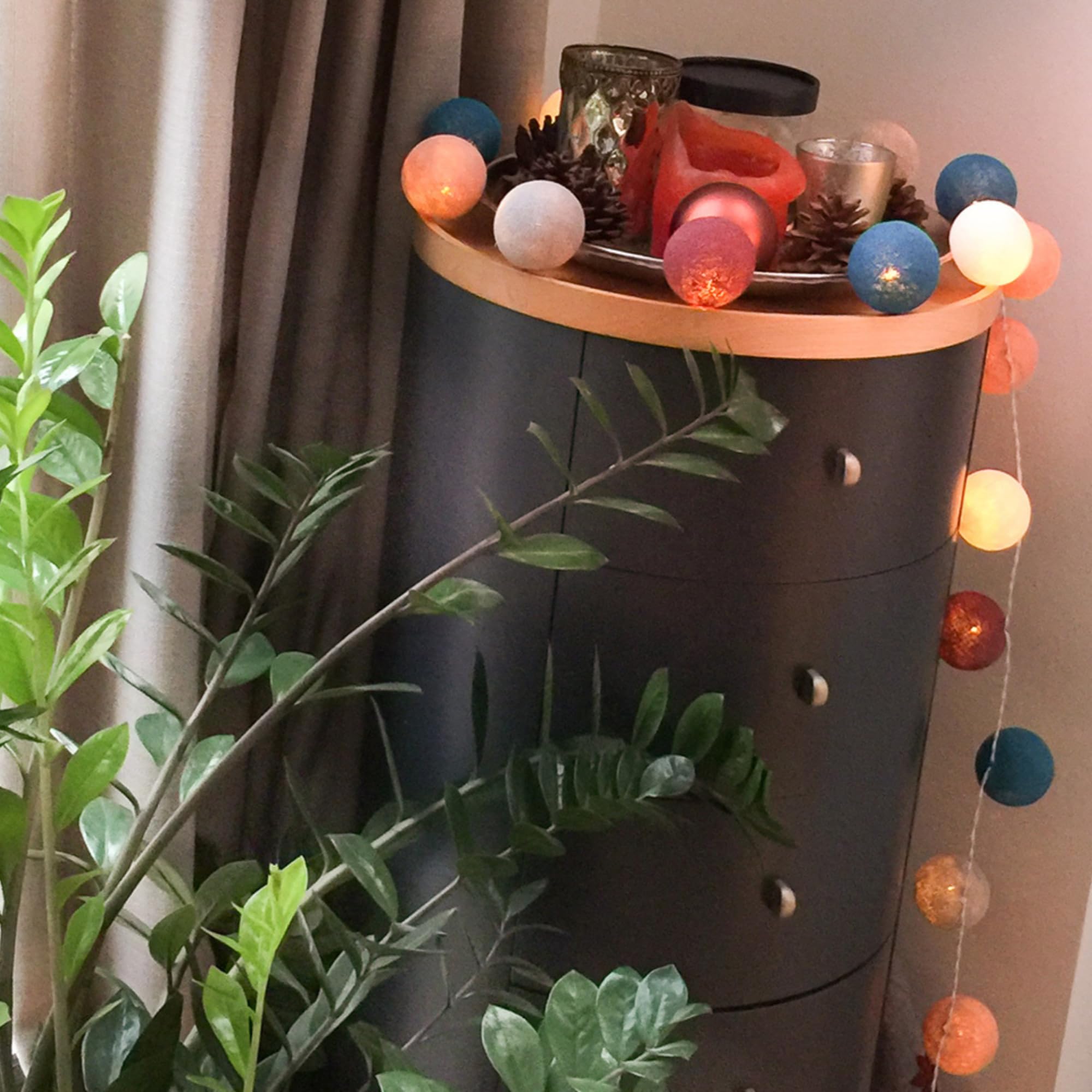 CREATIVECOTTON Cadena de luces LED con temporizador y regulador de luz incluido (Harmony, 35 bolas)