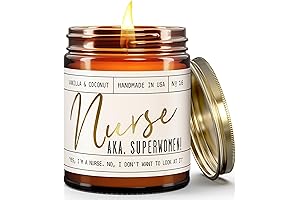 Nurse Gifts for Women - 'Nurse AKA. Superwomen' Soy Candle, w/Vanilla &...