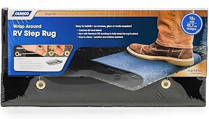 Amazon.com: Camco Wrap Around RV Step Rug | 17.5