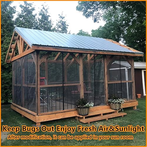 Miniatura 6 de Pantalla magnética de fibra de vidrio de 60 x 80 pulgadas, tamaño de la puerta de 62 x 81 pulgadas, malla de puerta que mantiene a los insectos