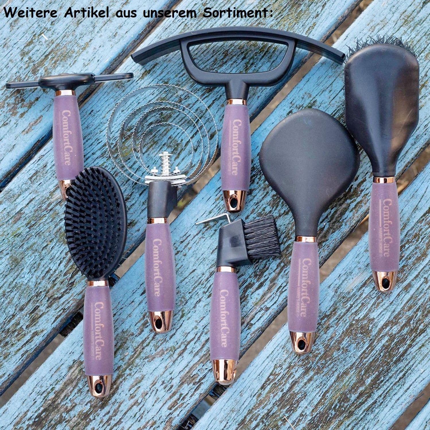NETPROSHOP Enthaarungskamm XL ComfortCare Mauserkamm mit Gelgriff, Farbe:Bordeaux