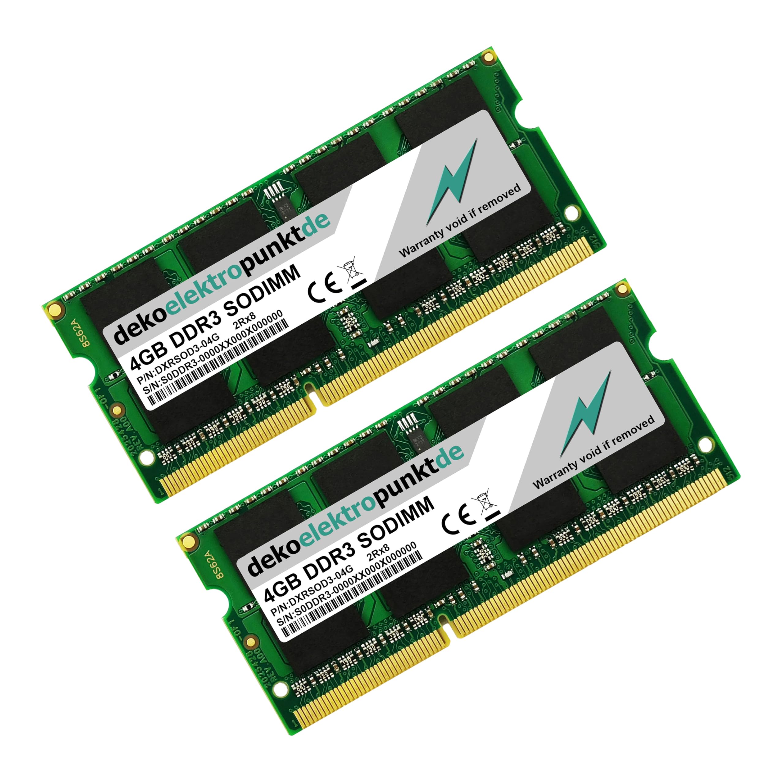 2X 4GB (8GB KIT) Ram Speicher passend für Toshiba Satellite L555-11L DDR3 SO-DIMM PC3