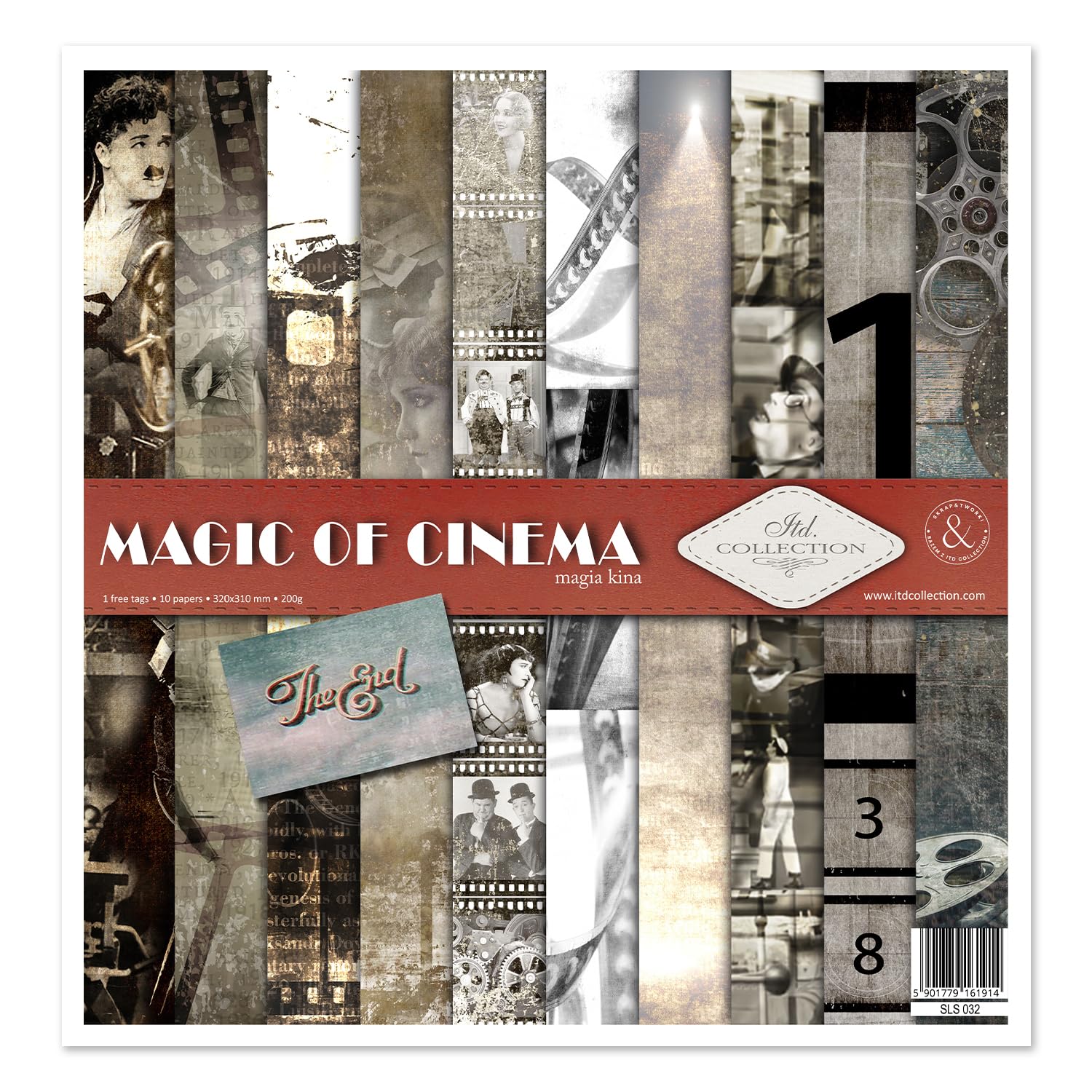 ITD Collection - Scrapbooking Package 12 x 12 inches, Scrapbooking Paper, Decorative Paper, Decoupage, Card Making, Paper Size - 310 x 320 mm (SLS032), Medium