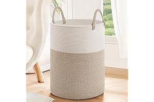 Totanki Laundry Baskets, Baby Laundry Hamper, Tall Woven Laundry Basket for Toys,...