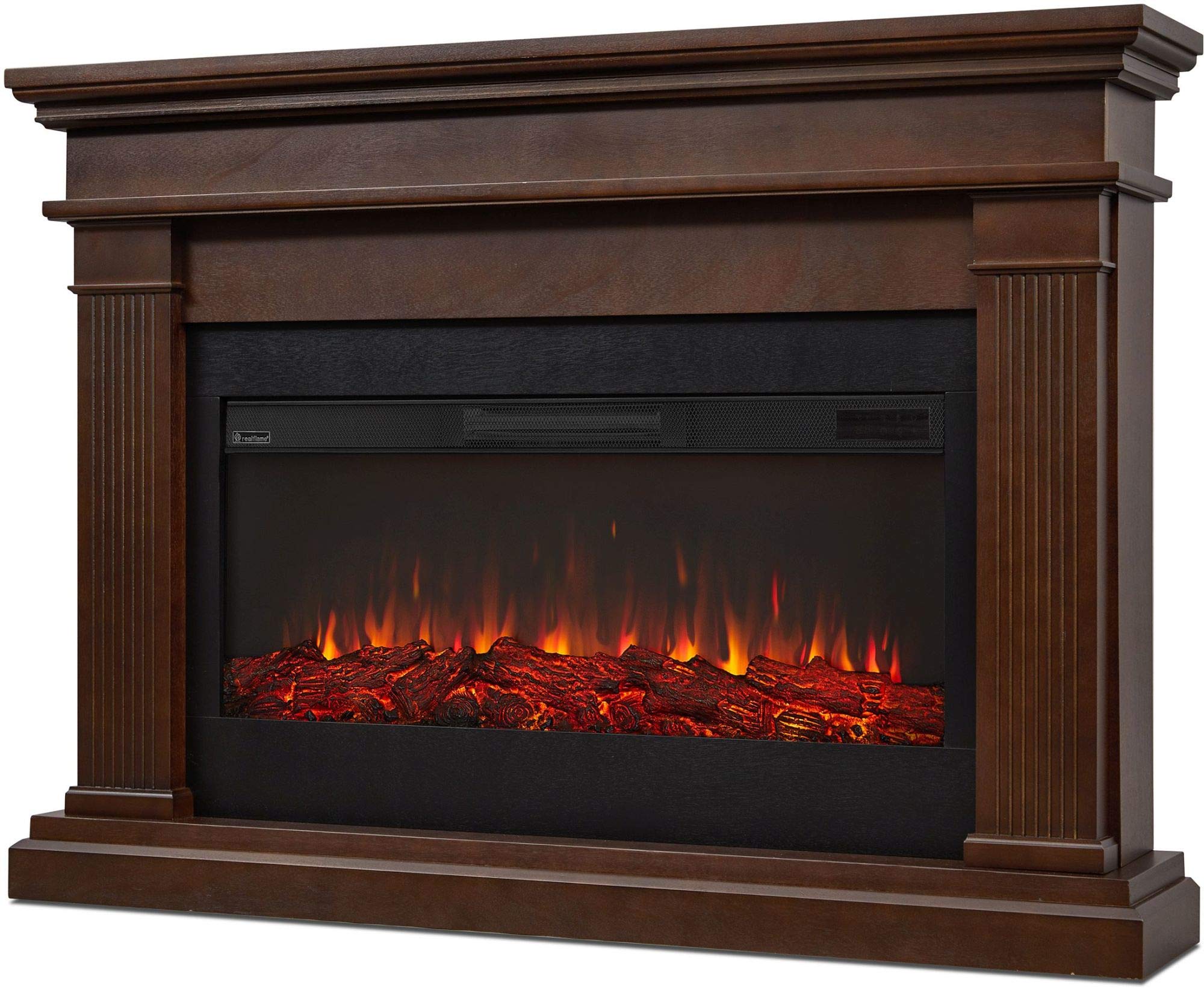 Amazon.com: Real Flame Beau Electric Fireplace, Dark Walnut : Home u0026 Kitchen