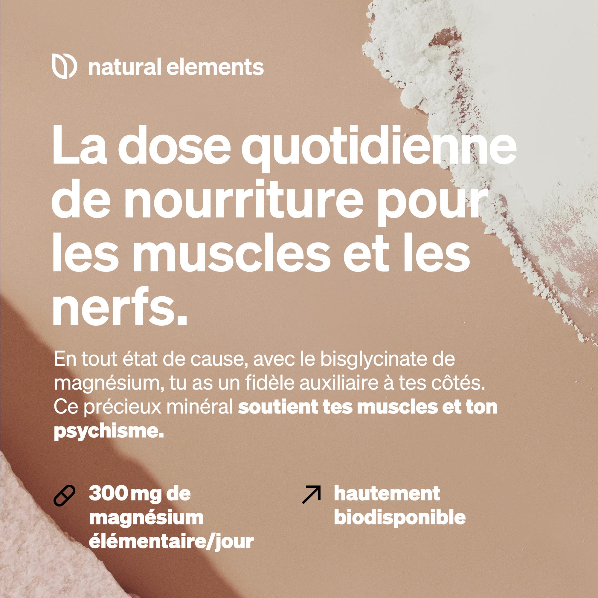 Magnésium Bisglycinate – 300 mg de magnésium élémentaire/dose journalière – 180 gélules, 2 mois d'approvisionnement – doux sur l’estomac, vegan, hautement dosé