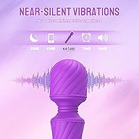 Vista 4 de Potente mini vibrador de tamaño de bolsillo, MEANINS Verna, vibrador de varita con cabeza flexible, varita vibradora con motor silencioso, silicona