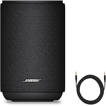 Bose Lifestyle Ultra Speaker Bundle with Aux Cable, Wireless Home Speaker, TrueSpatial Audio, CleanBass, AirPlay & Google Cast, Black